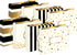 Barker Creek Gold Designer File Folders, Set of 24, Multi-Design, Letter-Size, 1/3 Cut Tabs
