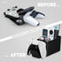BRAINWAVZ Game Controller and Remote Control Holder, Ideal for Side Tables & Desktops, Organizes Pens & Stationery