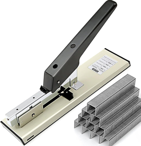 Heavy Duty Stapler for Office with 100 Sheet Capacity, 1PACK Manual Big Metal Stapler, max use 23/13 Staples