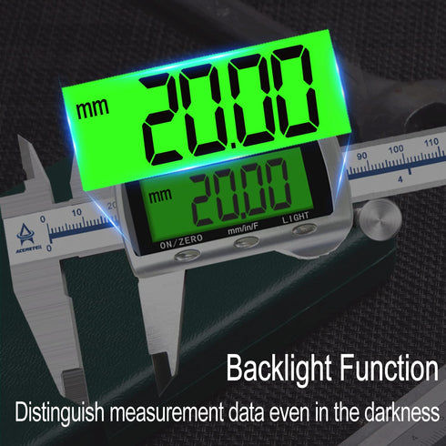 Digital Vernier Caliper Electronic Measuring Tool for Jewelry-Metal Metric Measure with Backlit LCD Screen