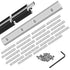 24pcs Seekliny 3030 Extrusion Straight Connector Joining Plate, Corner Bracket for 8020 Aluminum Profile 3D Printer