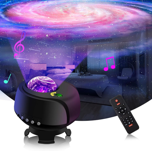 FLITI Larger Coverage Area Galaxy Projector,with Changing Galaxy Shapes Star Projector,Night Light with