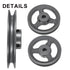 uxcell AK56-5/8 V-Belt Sheave, 5/8" Bore 5.45" OD Single Groove Cast Iron Sheave for 4L or A Belt