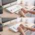 Small Glass Desktop Whiteboard, Dry-Erase Board with Aromatherapy and Desk Organizers for Office