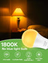 Bulbs: 3W Bulb 1800K, Bulbs 40W E26 Bulbs 2 Pack Amber Sleep Light Amber Warm Light Blue Light Blocking Dim Light