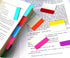 ELII 300 Pcs 2 Inch Sticky Index Tabs, Colorful Writable Transparent Book Tabs for Notebooks and Annotating