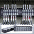 Antrader 10-Pack 8 Positions Dual Rows 600V 15A Wire Barrier Block Screw Terminal Strip with Cover TB-1508