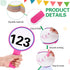 Crtiin 80 Pcs Colorful Dry Erase Paddles Set, 40 Pcs Dry Erase Paddles with 40 Pcs Markers, Handheld Whiteboard