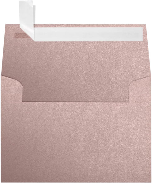 LUXPaper 4Bar A1 Invitation Envelopes | 3 5/8" x 5 1/8" | Peel & Press | Misty Rose Metallic | 50 Qty