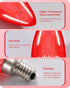 EDISHINE Dimmable Red Light Bulb, 5W Equivalent, 60W, E12 Socket, 6 Pack