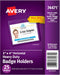 Avery Heavy Duty Badge Holders, 25 Horizontal ID Badge Holders, 3" x 4" (74471)