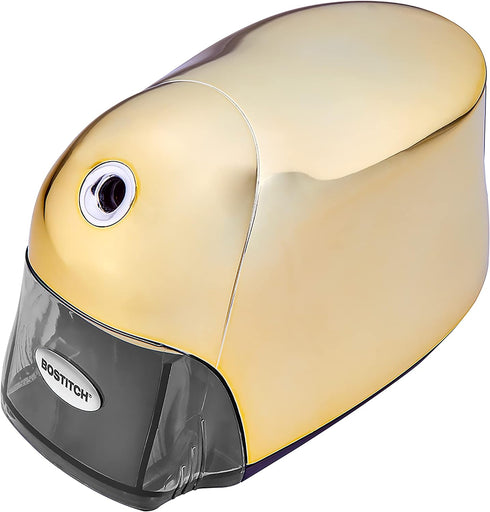 Bostitch Office QuietSharp Executive Heavy Duty Electric Pencil Sharpener, Gold Chrome, Colored-Pencil Compatible