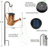 VOOKRY Solar Lights Outdoor Decoration, Large Retro Hanging Metal Solar Watering Can Lights Waterproof Sunflower Garden