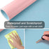 CCOCC 31x15in Dual-Sided Desk Mat Large Waterproof PU Leather Desk Pad Mouse Pad Keyboard Mat Pink