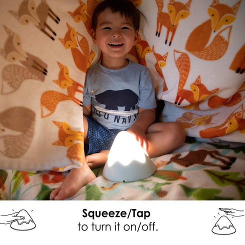DesignNest Dimmable, Baby Night Light Snow Mountain Tap Squeeze Touch Control with Timer, Soft Eye Caring
