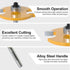 Set 1/4 1pcs 6 1/8", 1/4", 5/16", 3/8", 7/16", 1/2" Rabbet Router Bit Shank, Rabbeting Router Bits with Bearings