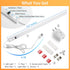 15.7" Dimmable, Closet, 2Pack Improved Touchless USB Plug-in LED Motion Sensor Under Cabinet Light, Super Bright
