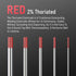 YESWELDER 10-pk TIG Welding Tungsten Electrode 2% Thoriated 3/32" x 7" (Red, WT20/EWTh-2)