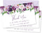 FYSUIMU 50 Pcs Funeral Thank You Cards Bulk Boxed Floral Sympathy Blank