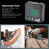 budebuse 2 Digital Bubble Level with Strong Magnetic Base, LED Display Angle Viewfinder for Precision Calibration