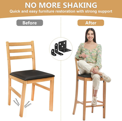 25Pcs 3 82Pcs MAPVOLUT L Brackets for Shelves, Sizes Angle Corner Braces Metal L Bracket Heavy Duty for Wood, Sturdy