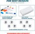 J&J Worldwide Magnetic Glass Dry Erase Whiteboard Eraser, Max Clean Dry Eraser, 4.4"x2.0", Premium Glass Whiteboard