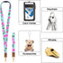 Wisdompro Cute Wrist & Neck Lanyard for Women, Breakaway Lanyards for ID Badges, Car Keys, Wallet - Powder Blue Flower