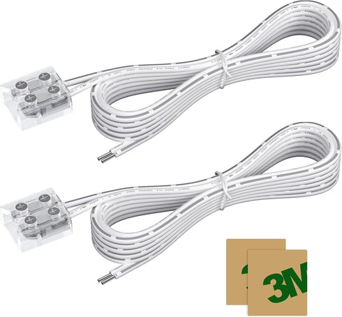 EMITEVER LED Strip Connectors,2 Packs LED Tape Light Connector 2 Pin Solderless Tighten