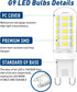 G9 Dimmable Bulb 3W 6000K,40W 60W G9 Bulb 350 120V No-Flicke,10-Pack LED Light Daylight White Halogen Equivalent, LM AC