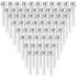 SEUNMUK 60 PCS 40ml Clear Plastic Test Tubes with Caps, 140 x 25 mm Tubes for Plants, Scientific Experiments, Candy