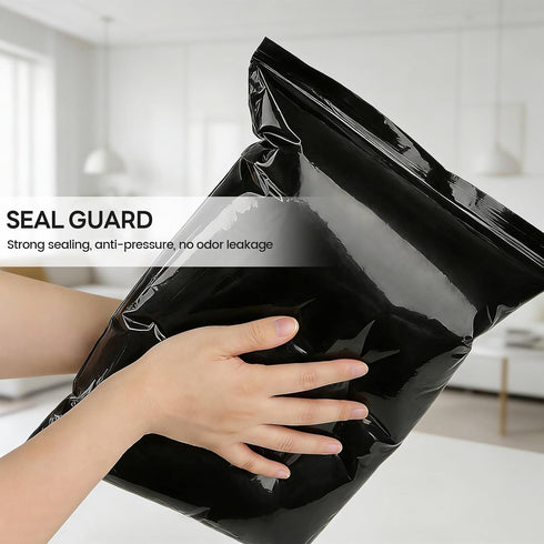 Haenaeg 100pcs 10 (16 12 Inches) Extra Thick Adult Diaper Disposal Bags, Odor-Proof Sealed Leak-Proof Bags with Clips