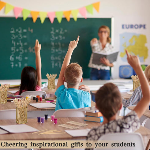 Yeaqee 50 Pcs Bible Verse Pencils Bulk, Christian Back to School Gifts with Inspirational Bookmarks for Students (Rope)