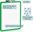 Mr. Pen Dry Erase Board - 14” x 11” Small White Board with Black Marker, Green Frame
