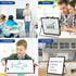 Small Magnetic Dry Erase Whiteboard, Mini Desktop Portable Easel Board for Office, School, Home 12 x 12 inches