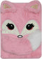 BOLLEY JOSS Lovely Animals Notebook, Kids Plush Diary for Girls Teens, Fuzzy Journal Writing Pad A5 Lined 160 Pages