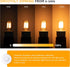 Dimmable Salt Lamp Bulbs E12 LED Night Light Bulbs 40 Watt Equivalent 4W,Small Filament Bulb for Candelabra,Sewing Machine,Ceiling Fan,Refrigerator,2200K Warm White 350LM,2 Pack by Sphoon
