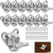 BokWin 12 Pack Butterfly Corner Brace Detachable Corner Brace L Bracket - Metal