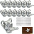 BokWin 12 Pack Butterfly Corner Brace Detachable Corner Brace L Bracket - Metal