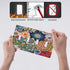 Boho Floral Bright 4 Gang Light Switch Cover: Quad Toggle Wall Plate Decorative Electrical Faceplate for Home