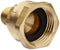 Dixon 504-1204 Brass Fitting, Adapter, GHT Female Swivel x 1/4" NPTF Male