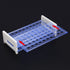 stonylab 3-Tier Detachable Blue Plastic Test Tube Rack, Tube Holder Stand for Laboratory Scientific Experiments