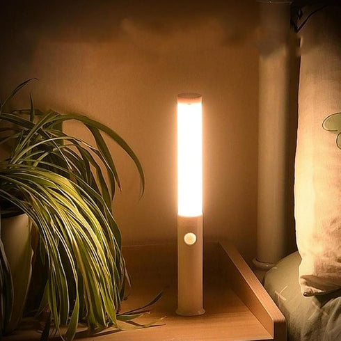 3 25cm, Magnetic Wall Reading Lamp, Motion Sensor, Color Temperatures, Rechargeable, ABS Material, for Cabinet Bedside