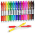 Lineon 20 Colors Gel Pens, Retractable Medium Point (0.7mm) with Grip, Smooth Writing for Adults and Kids Journals