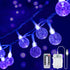 OMIKA 15FT 30 LED Black Light Battery Operated, UV Black Christmas Lights