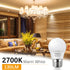 Low Wattage Light Bulbs, 1.5W LED Equivalent 15W/20W, 120V A15 Warm White 2700K, Non-Dimmable, E26 Base, 4 Pack