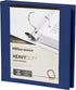 Heavy-Duty View Binders with EZ Comfort D-Ring, 1 Inch, Navy Blue Color