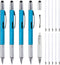 MECCANIXITY 4pcs 6 in 1 Multitool Tech Tool Pen Gifts for Men, Ballpoint Pen, Ruler, Screwdriver, Blue