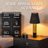 Sionfungluxx Counter, Black and Gold Table Lamp, small table lamp for bedroom, Modern Mini Nightstand Lamp with Fabric
