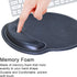 Ergonomic Mouse Pad with Wrist Support, PU Leather Mousepad for Laptop, Non Slip Rubber Base