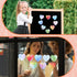 Teling 24 Pcs Heart Shaped Sticky Notes, 3 x 3 Inch Pad, Cute Colorful Memo Pads for Girls Office Supplies